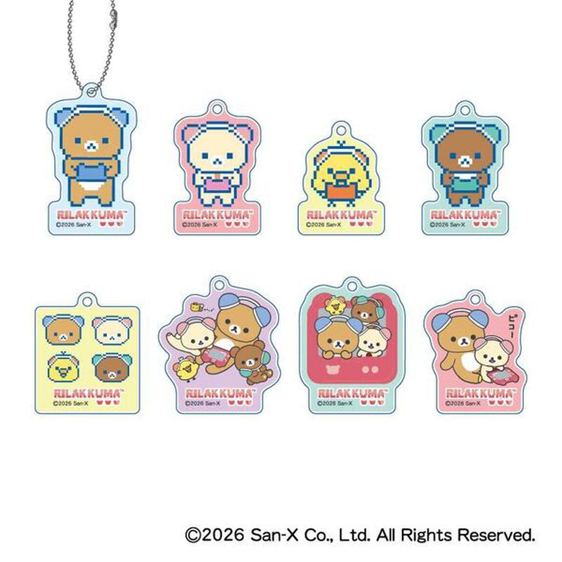リラックマ ゲーミングリラックマ アクリルキーホルダー【BOX】（2026年5月以降発売予定）
