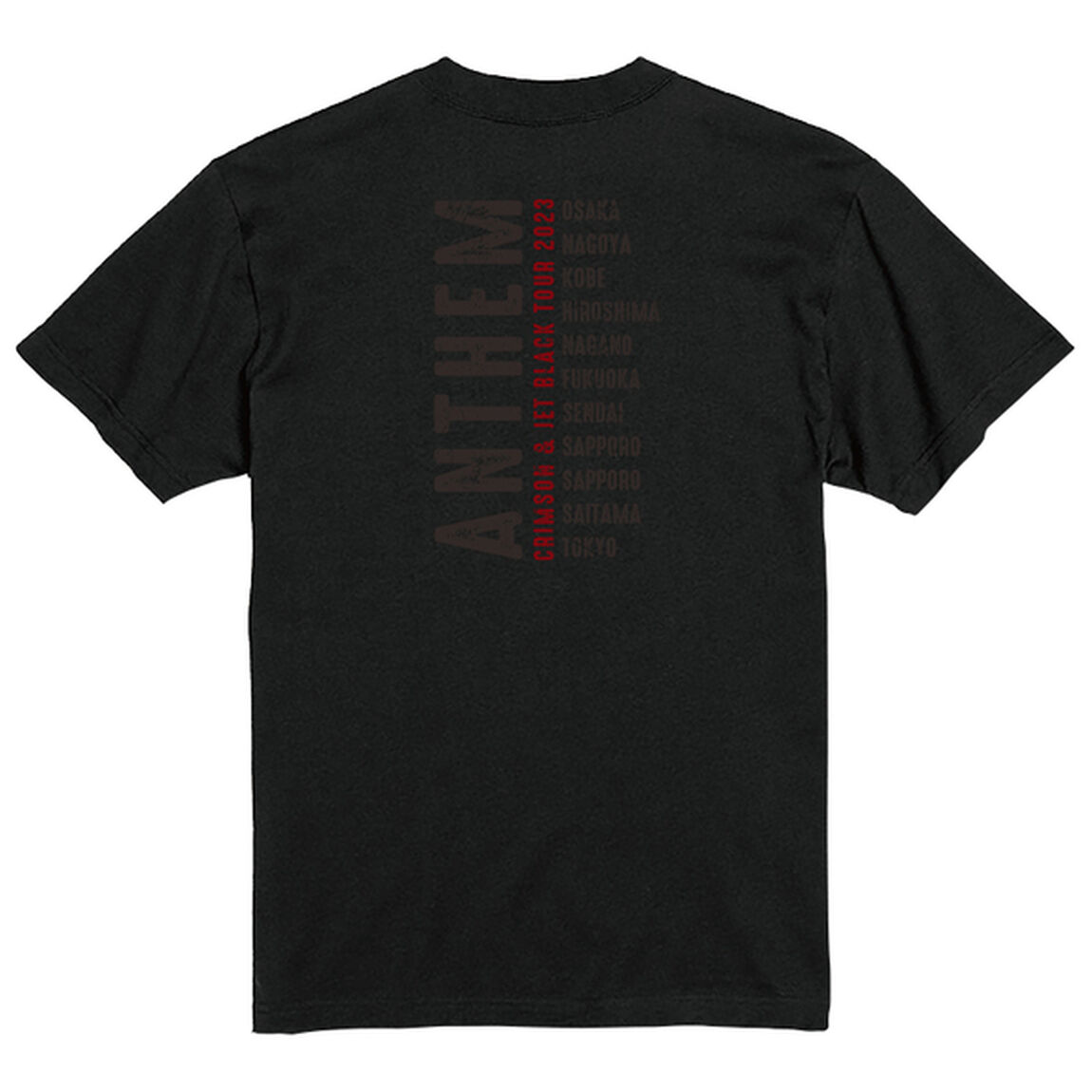 【ANTHEM】CRIMSON ＆ JET BLACK TOUR 2023 ツアーTシャツ　Bタイプ　XLサイズ