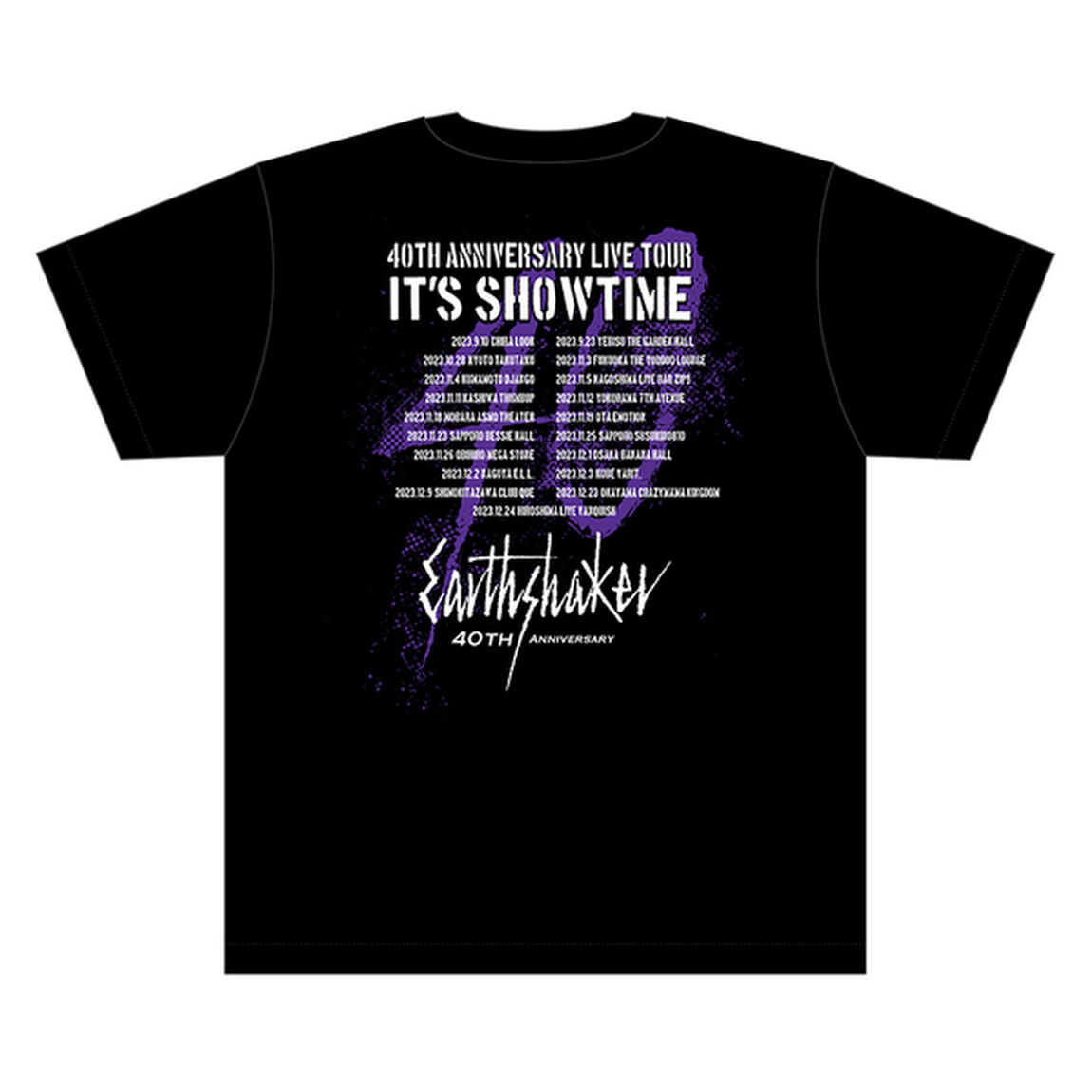 【EARTHSHAKER】 IT'S SHOWTIME ツアーグッズ Tシャツ ブラック Mサイズ