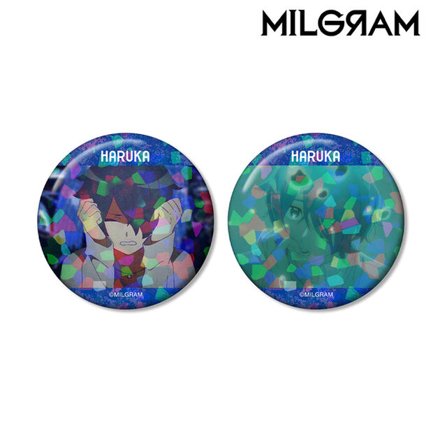 MILGRAM -ミルグラム- ハルカ 場面写ホログラム缶バッジ2個セット（2026年4月上旬以降発売予定）