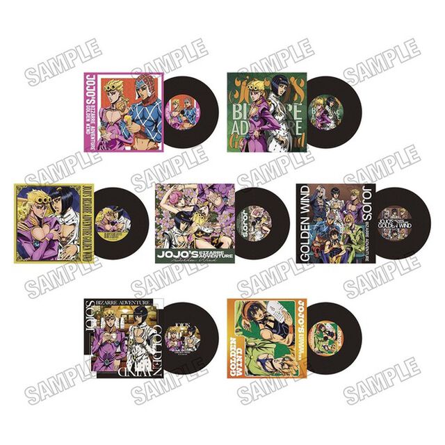 アニメ『ジョジョの奇妙な冒険 黄金の風』 レコード風コースターコレクション【RE】【単品】