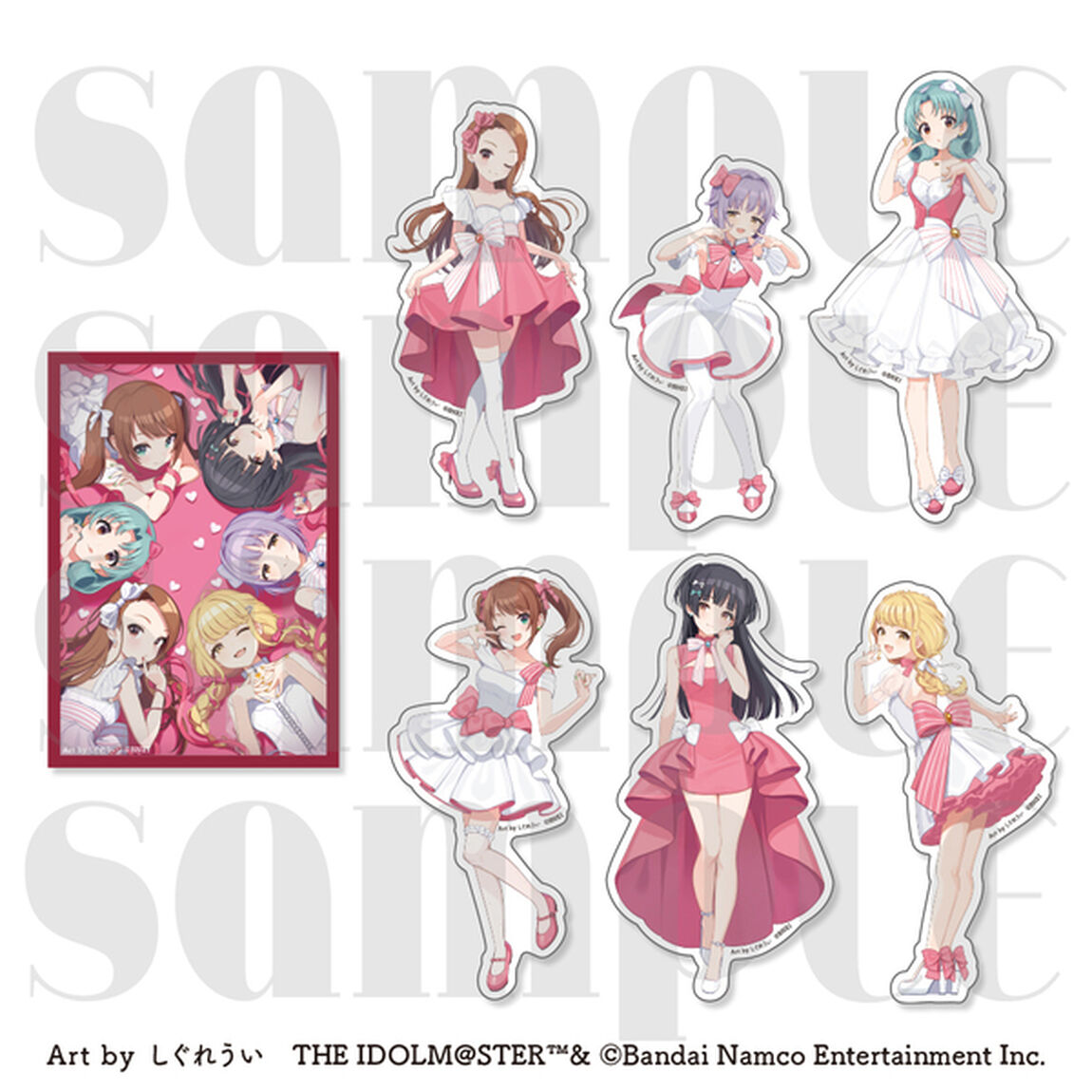 『アイドルマスター』シリーズ&times;しぐれうい　ダイカットステッカーセット（2026年6月以降発売予定）