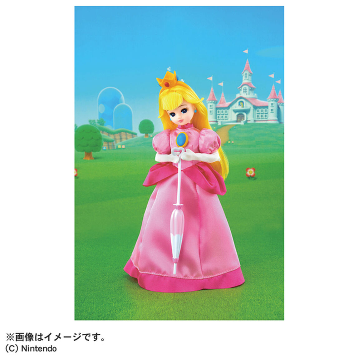 スーパーマリオ　リカちゃん　ピーチ姫スタイル