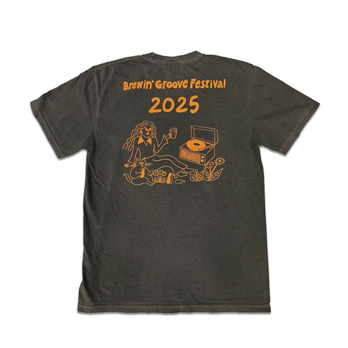 Brewin&rsquo; Groove Festival オフィシャルTシャツ グレー XLサイズ＋ステッカー（3枚入り）セット