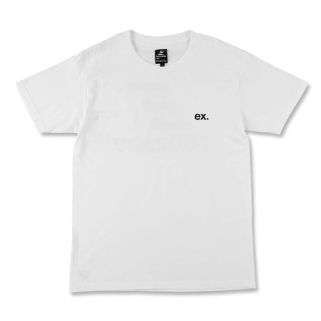 【EGOZARU EEX】ex.ロゴ Tシャツ ホワイト L＜連盟会員限定 学割対象商品＞