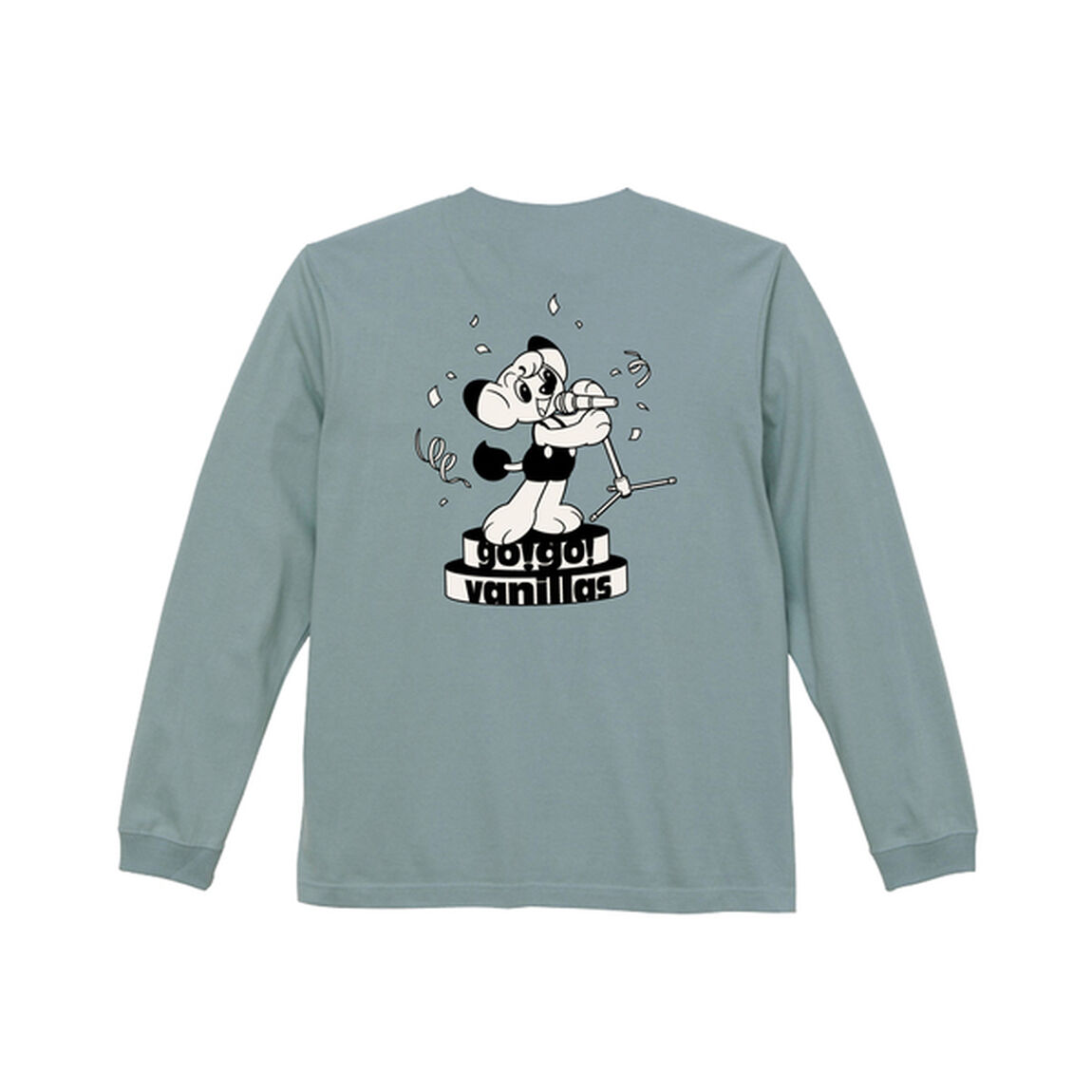 【go!go!vanillas】レオ コラボ LONG SLEEVE SHIRT SMOKY GREEN Sサイズ(セブンネット限定カラー)