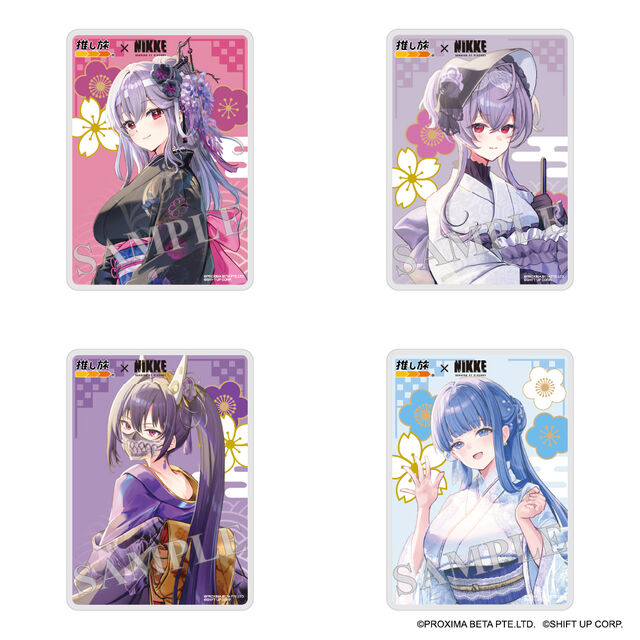 【NIKKE in 京都 with 推し旅 第2弾】アクリルカードBセット（モダニア/リバーレリオ/シン/アルカナ）