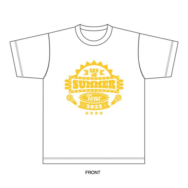 【SKE48】 SUMMER Tour 2023 Tシャツ（WHITE-XXL）