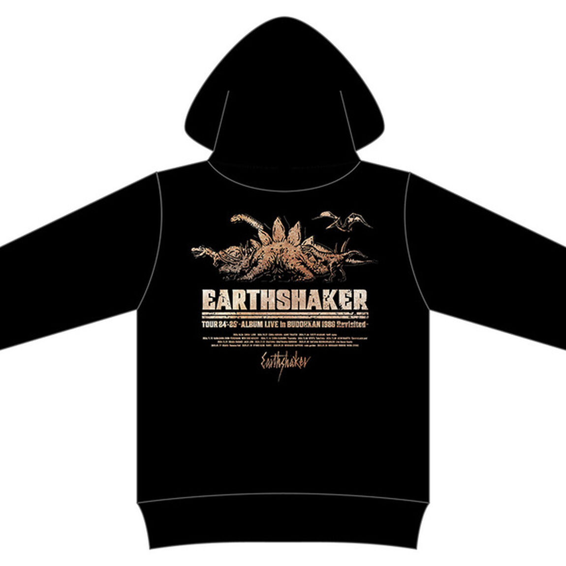 【EARTHSHAKER】TOUR24&rsquo;-25&rsquo; 〜Album Live in 武道館 1986 Revisited〜 フーディーパーカー Lサイズ