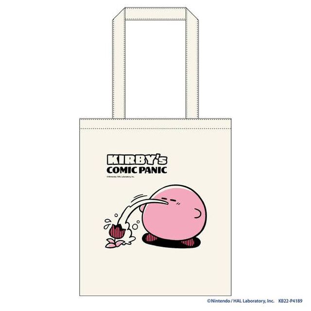 星のカービィ カービィのコミック・パニック　トートバッグ　ほおばりヘンケイ（みずふうせん）