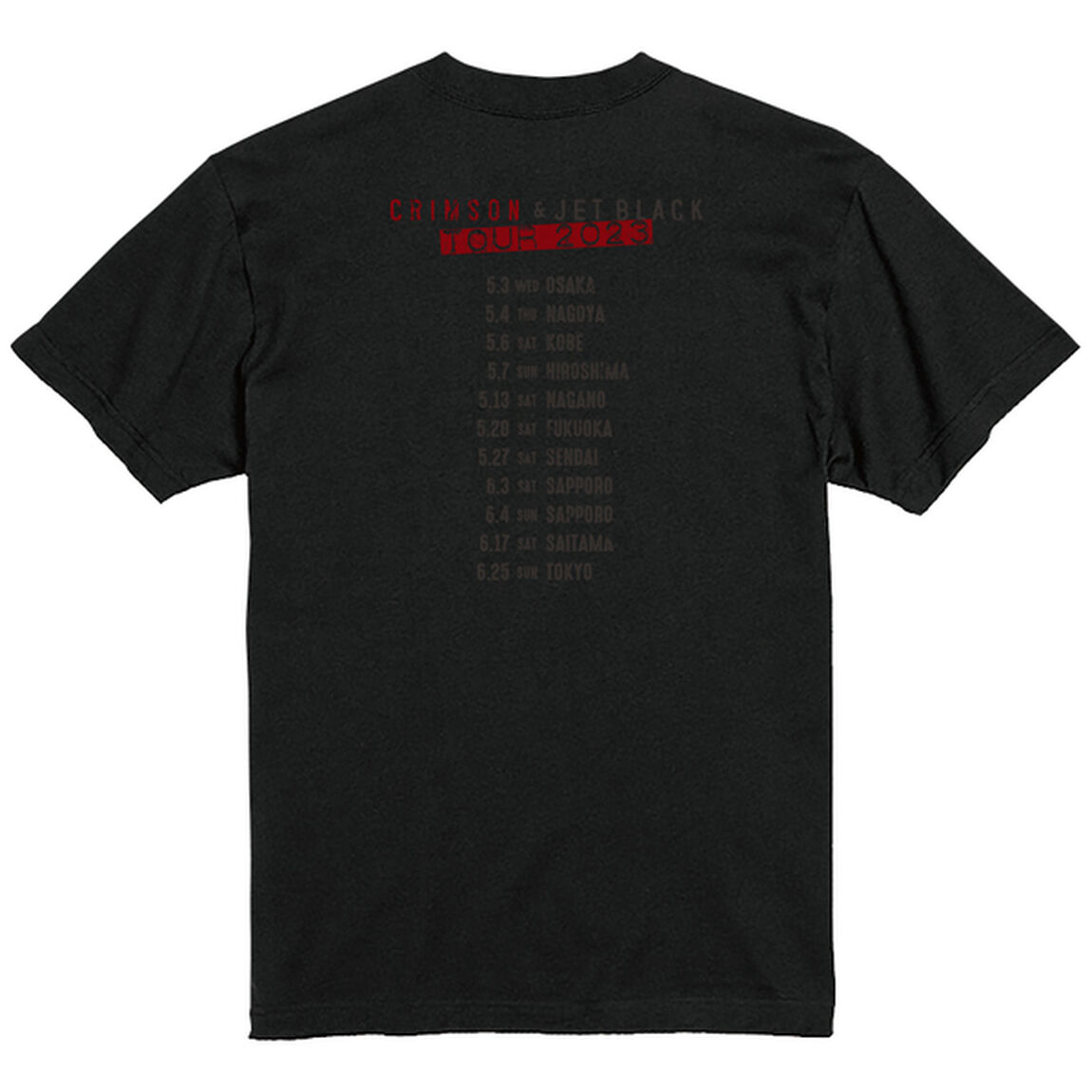 【ANTHEM】CRIMSON ＆ JET BLACK TOUR 2023 ツアーTシャツ　Aタイプ　XXLサイズ