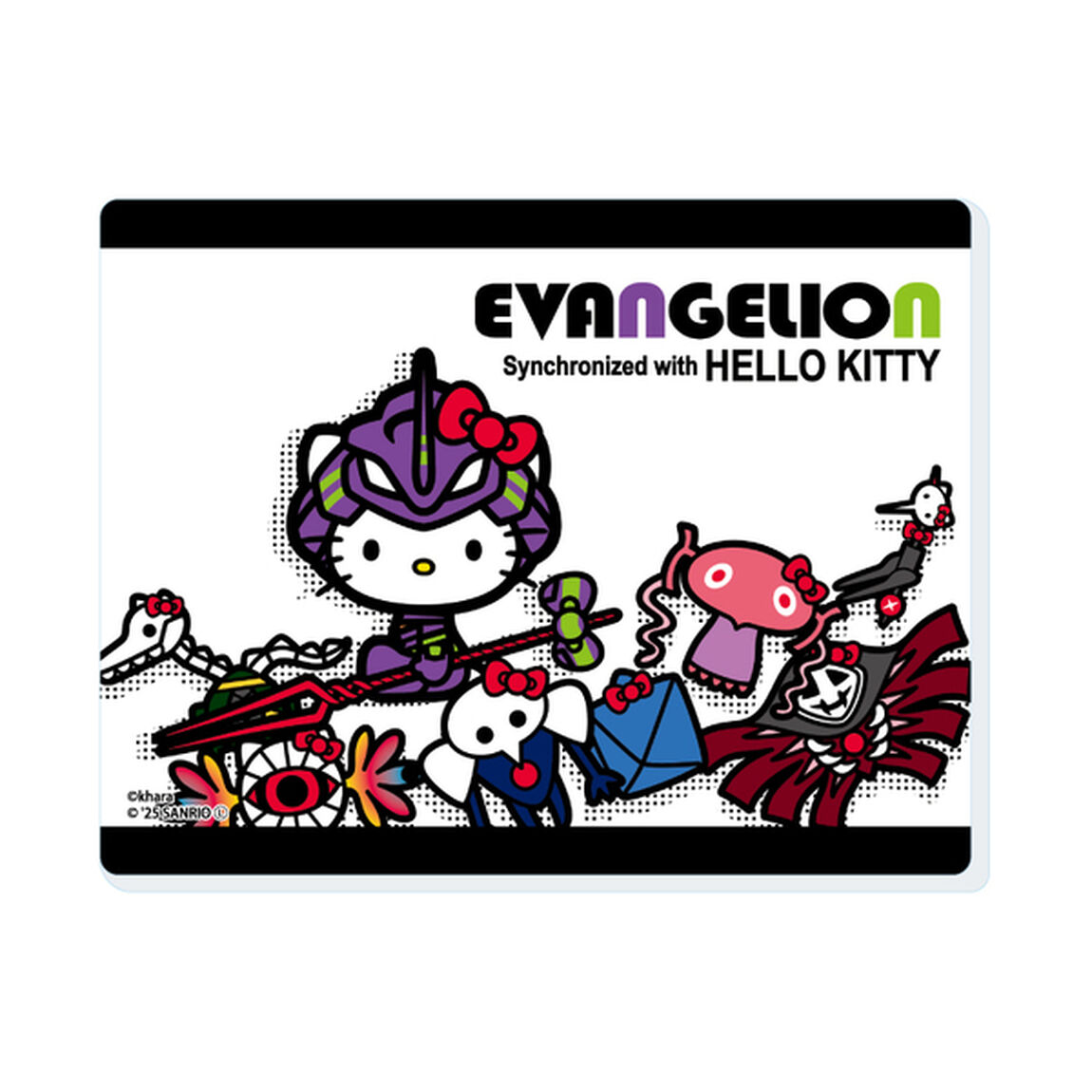 エヴァンゲリオン&times;サンリオキャラクターズ トレーディングアクリルカード パターンB／コンプリートセット（全5種）