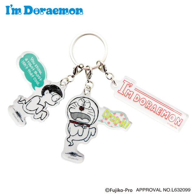 3連アクリルキーホルダー　お化け　I'm Doraemon