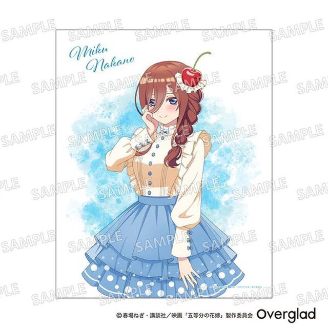 キャンバスアート　クリームソーダver.（中野三玖）　五等分の花嫁（2024年4月中旬発売予定）