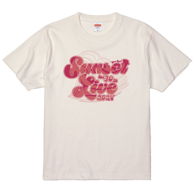 サンセットライブ2024オフィシャルTシャツ　PST-2407 バニラホワイト Sサイズ