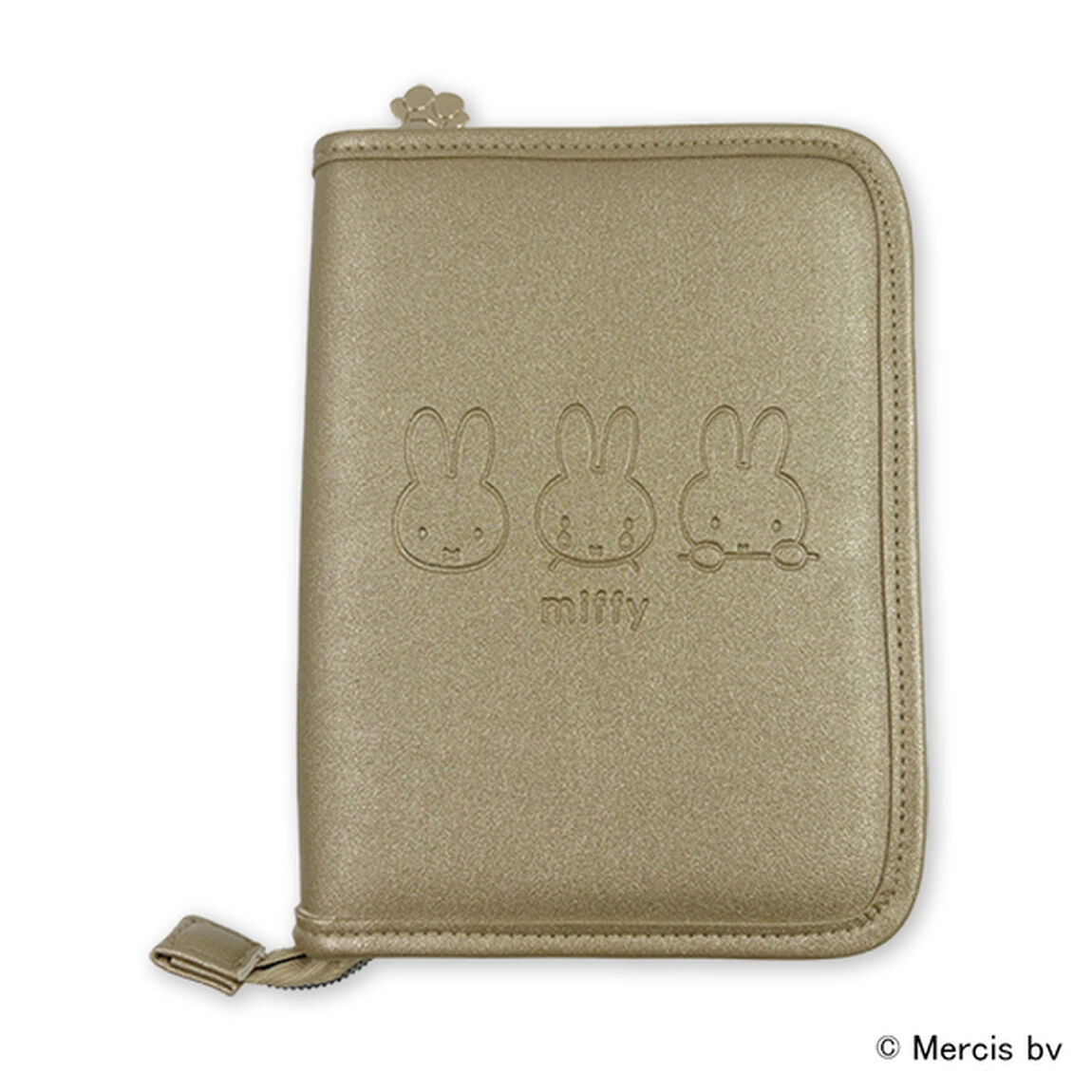 ミニマルチポーチ　フェイス　ゴールドシリーズ　miffy