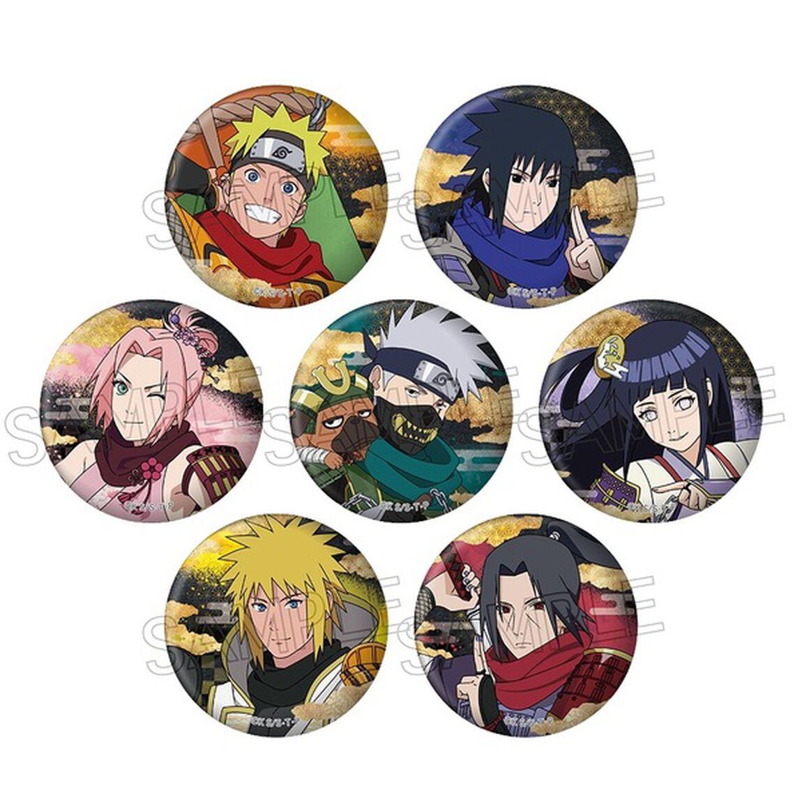NARUTO-ナルト- 疾風伝 缶バッジ　忍武者【BOX】（2025年11月中旬以降発売予定）