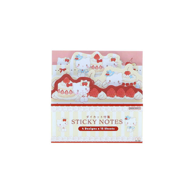 ダイカットブロック付箋　Sanrio Sweet Cakes Collection　レッド＆ピンク