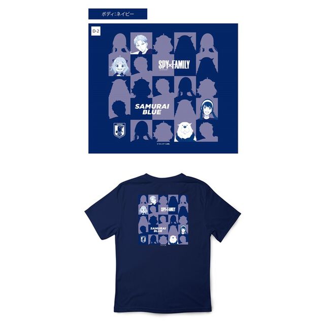 SPY&times;FAMILY Tシャツ サッカー日本代表ver.（紺・S）