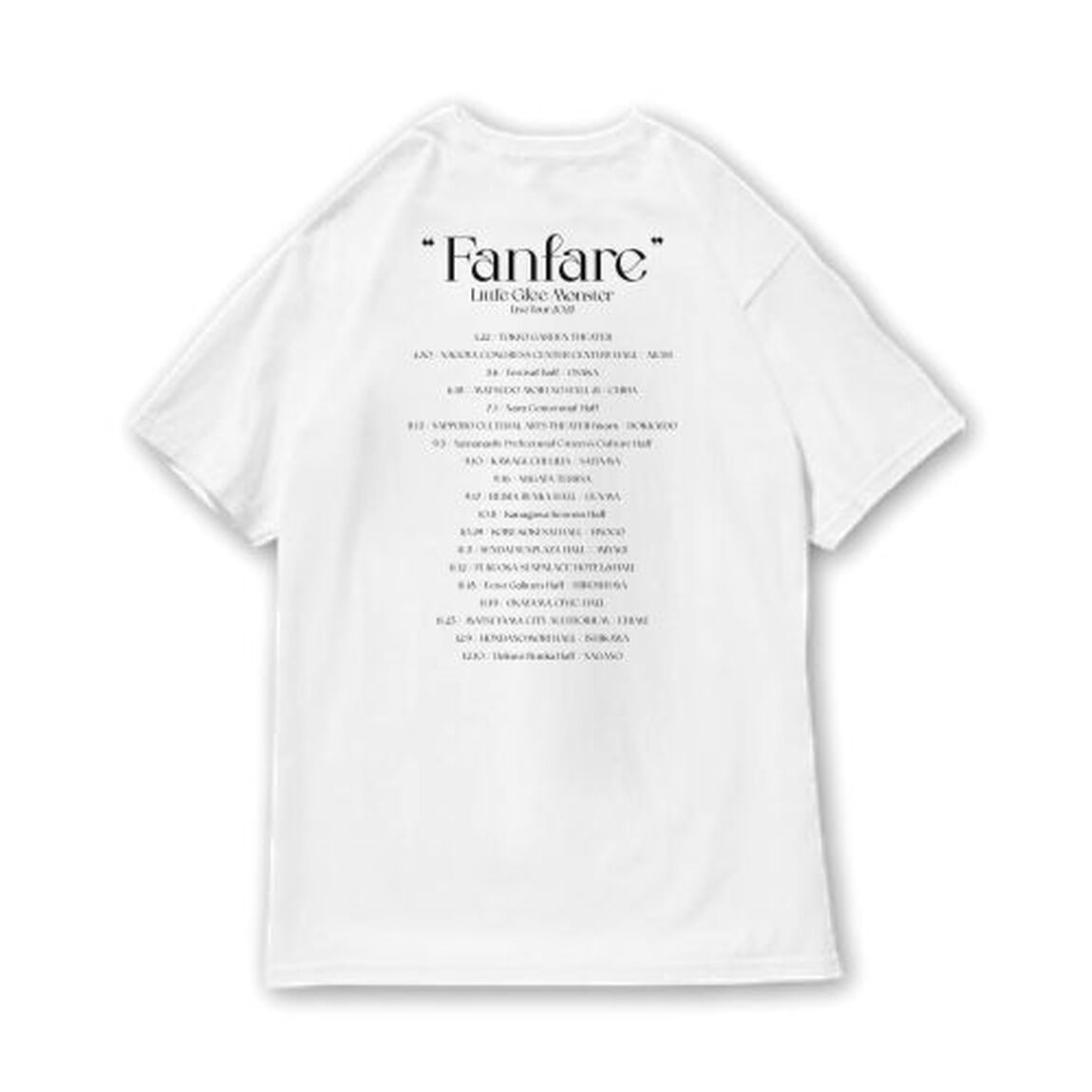 Little Glee Monster/Fanfare ツアーTシャツ/ホワイト/S