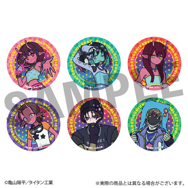 銀河特急 ミルキー☆サブウェイ トレーディング缶バッジ 全6種【単品