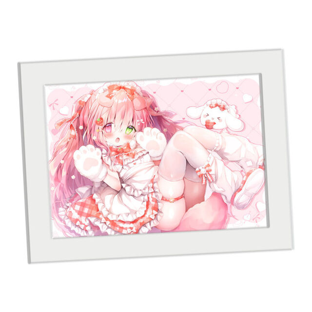 【絵師コレ】「はるいちご」複製原画 2　額・白