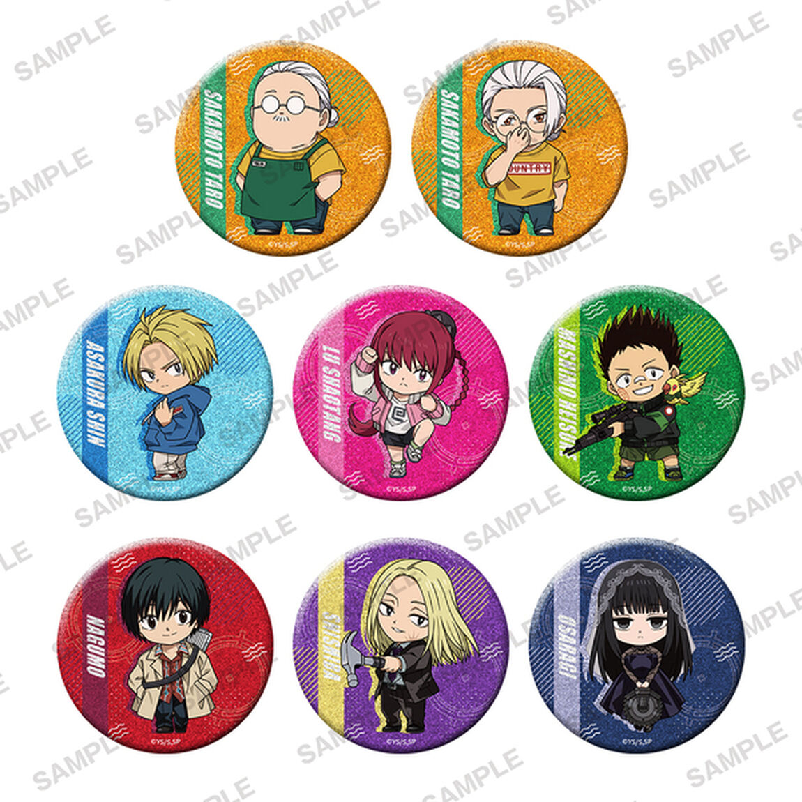 SAKAMOTO DAYS キラキラ缶バッジ vol.2 Pack【単品】（2025年4月以降発売予定）