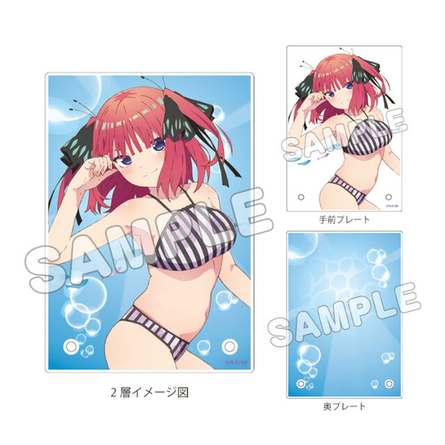 五等分の花嫁∽／描き下ろし2層アクリルプレート／中野二乃（2024年10月以降発売予定）