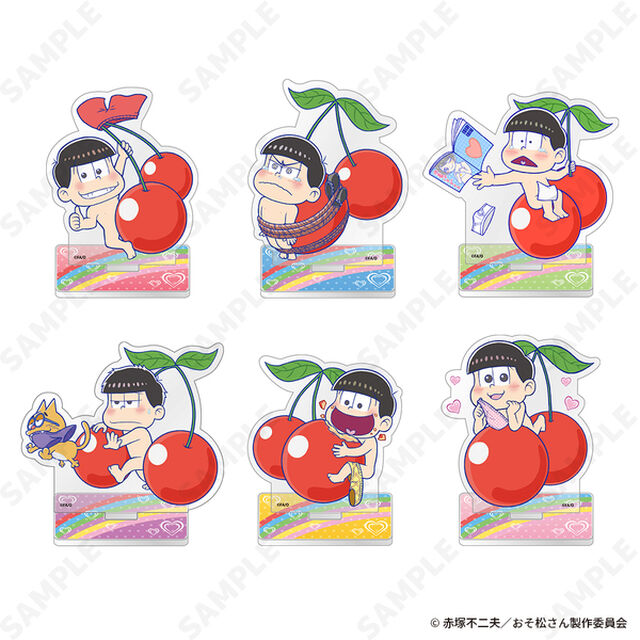 パズ松さんオリジナルグッズ第3弾　チェリーシリーズ　トレーディングアクリルスタンド【BOX】（2024年9月以降発売予定）