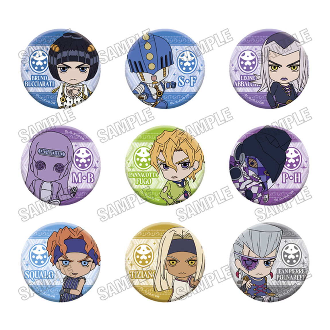アニメ『ジョジョの奇妙な冒険 黄金の風』 ミニキャラ缶バッジコレクション【RE】vol.2【単品】（2025年11月以降発売予定）