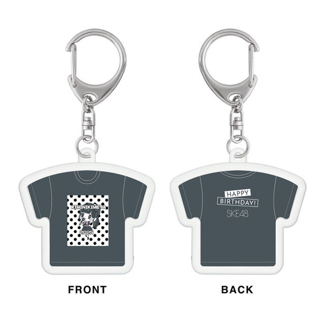 【SKE48】赤堀君江　生誕記念Tシャツ型アクリルキーホルダー（2025年1月度）
