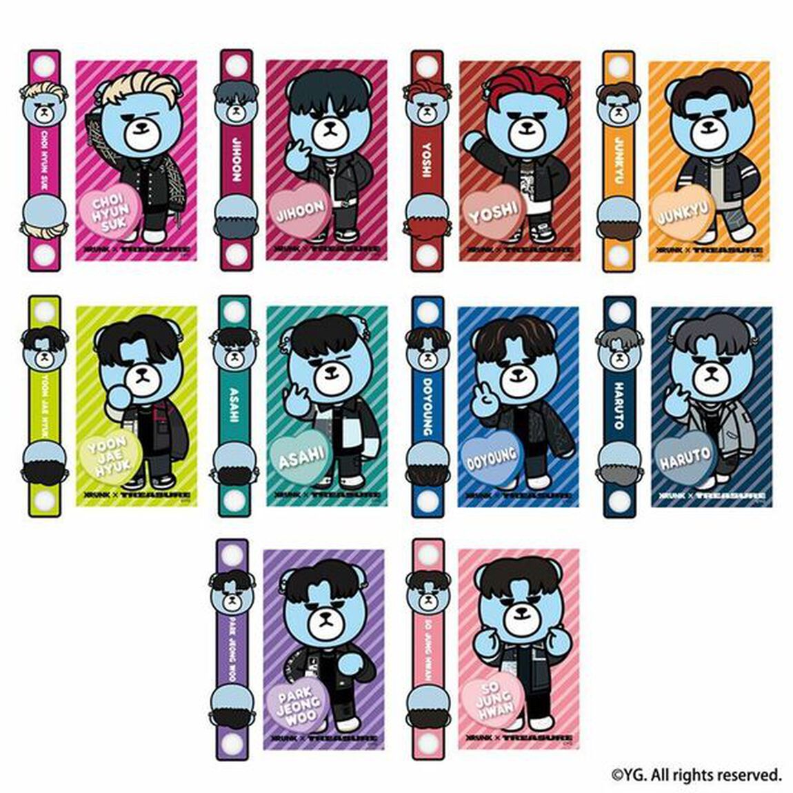 KRUNK&times;TREASURE ケーブルタイ＆ステッカー【BOX】