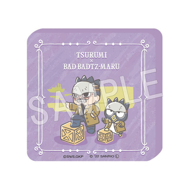 ゴールデンカムイ &times; サンリオキャラクターズ　アクリルブロック　鶴見&times;バッドばつ丸