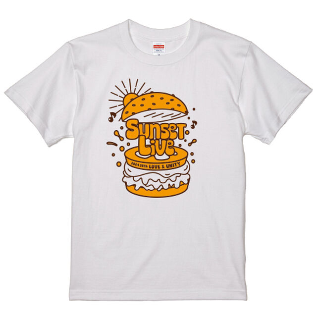 サンセットライブ2024オフィシャルTシャツ　PST-2406 ホワイト Sサイズ