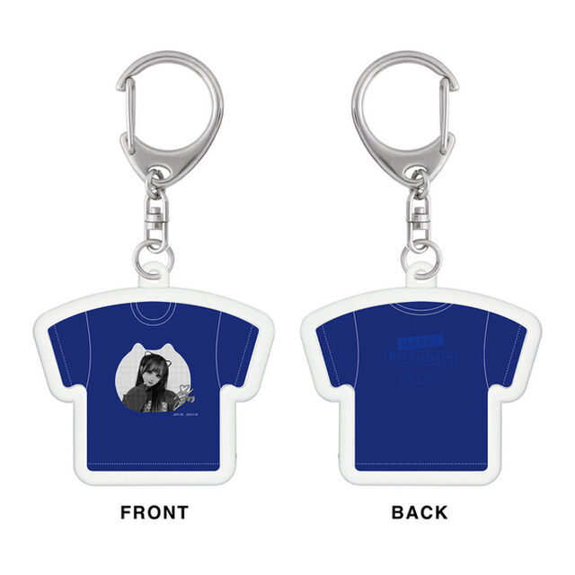 【SKE48】水野愛理　生誕記念Tシャツ型アクリルキーホルダー（2024年9月度）