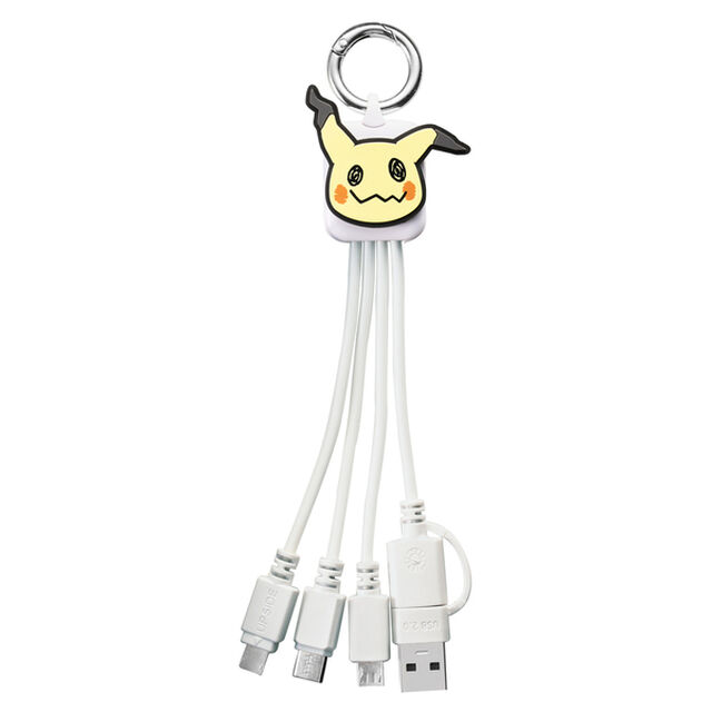ポケモン　３ｉｎ２　マルチ充電ケーブル　ミミッキュ２