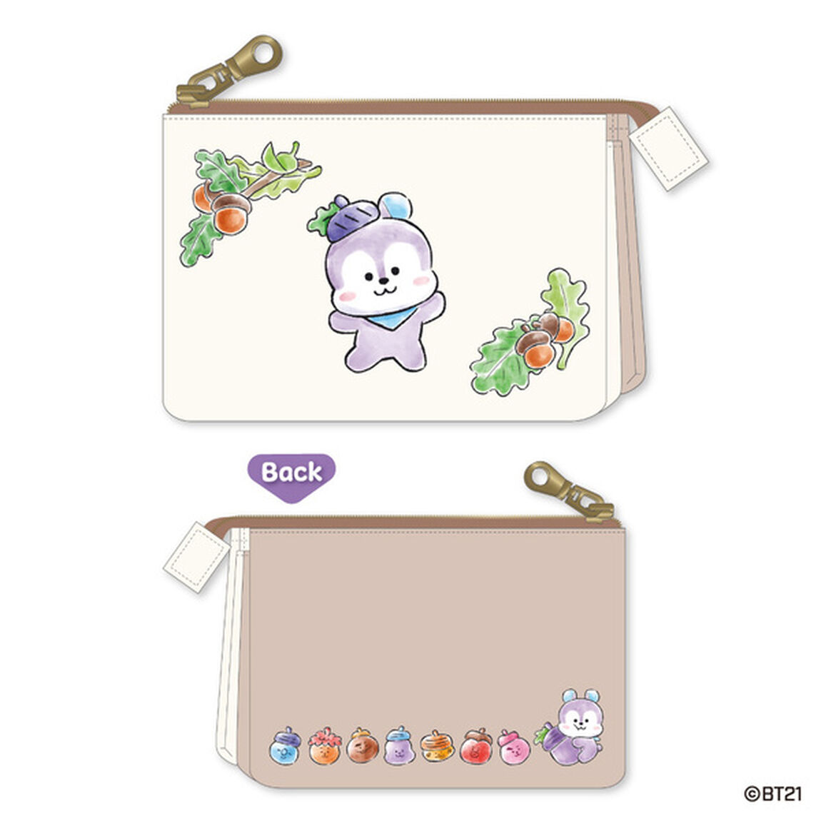 ミニ3ポケットポーチ MANG/BT21/Hope in Love