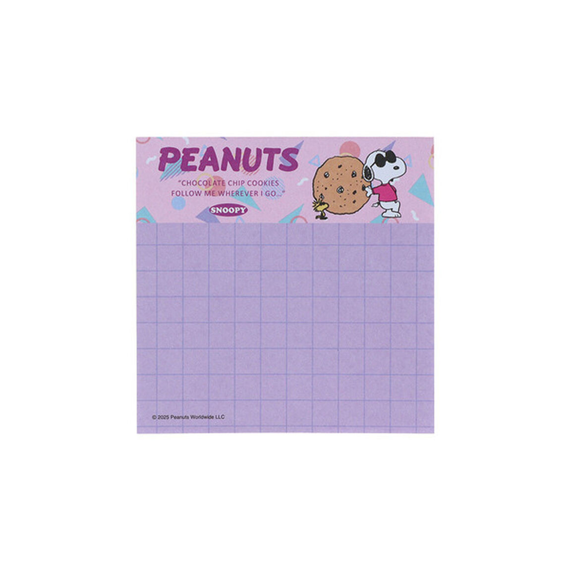 もこもこクリップ付メモ　PEANUTS Petit Collection４　ピンク