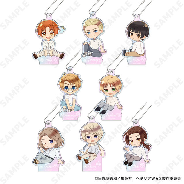 ヘタリアWorld★Stars オーロラアクキーコレクション〜Flower Shower〜[ドレセレmini]【単品】（2026年1月以降発売予定）