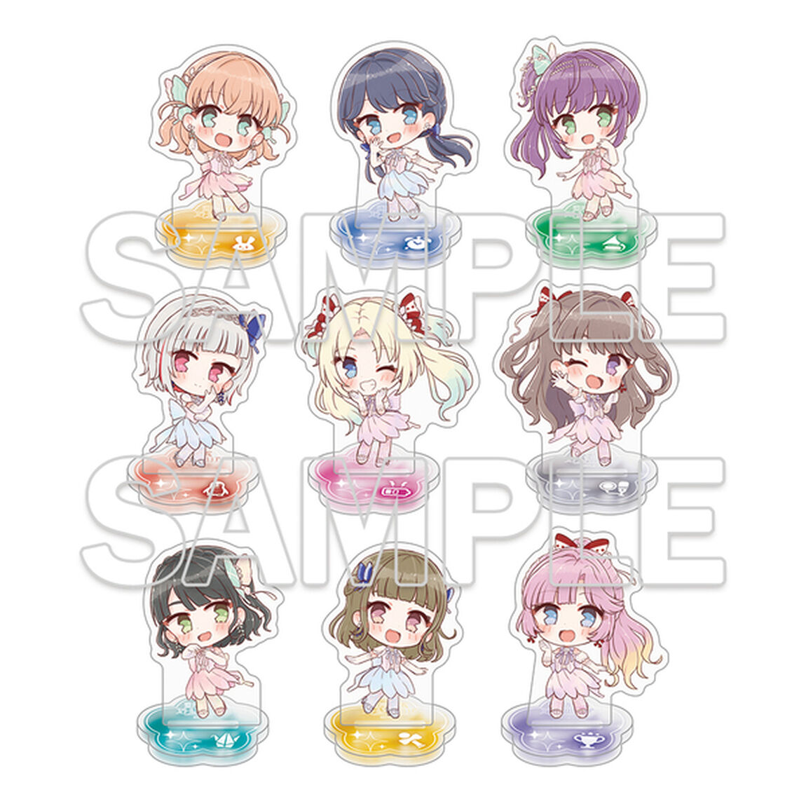 『ラブライブ！蓮ノ空女学院スクールアイドルクラブ』トレーディングミニキャラアクリルスタンド Ver.AURORA FLOWER【単品】（2025年9月以降発売予定）