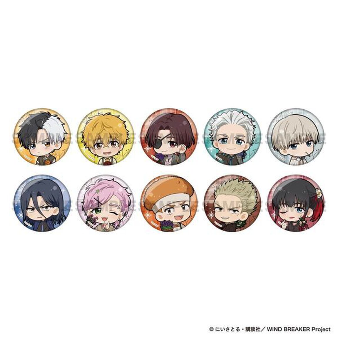 TVアニメ「WIND BREAKER Season2」 トレーディングミニキャラ缶バッジ【単品】（2025年10月以降発売予定）