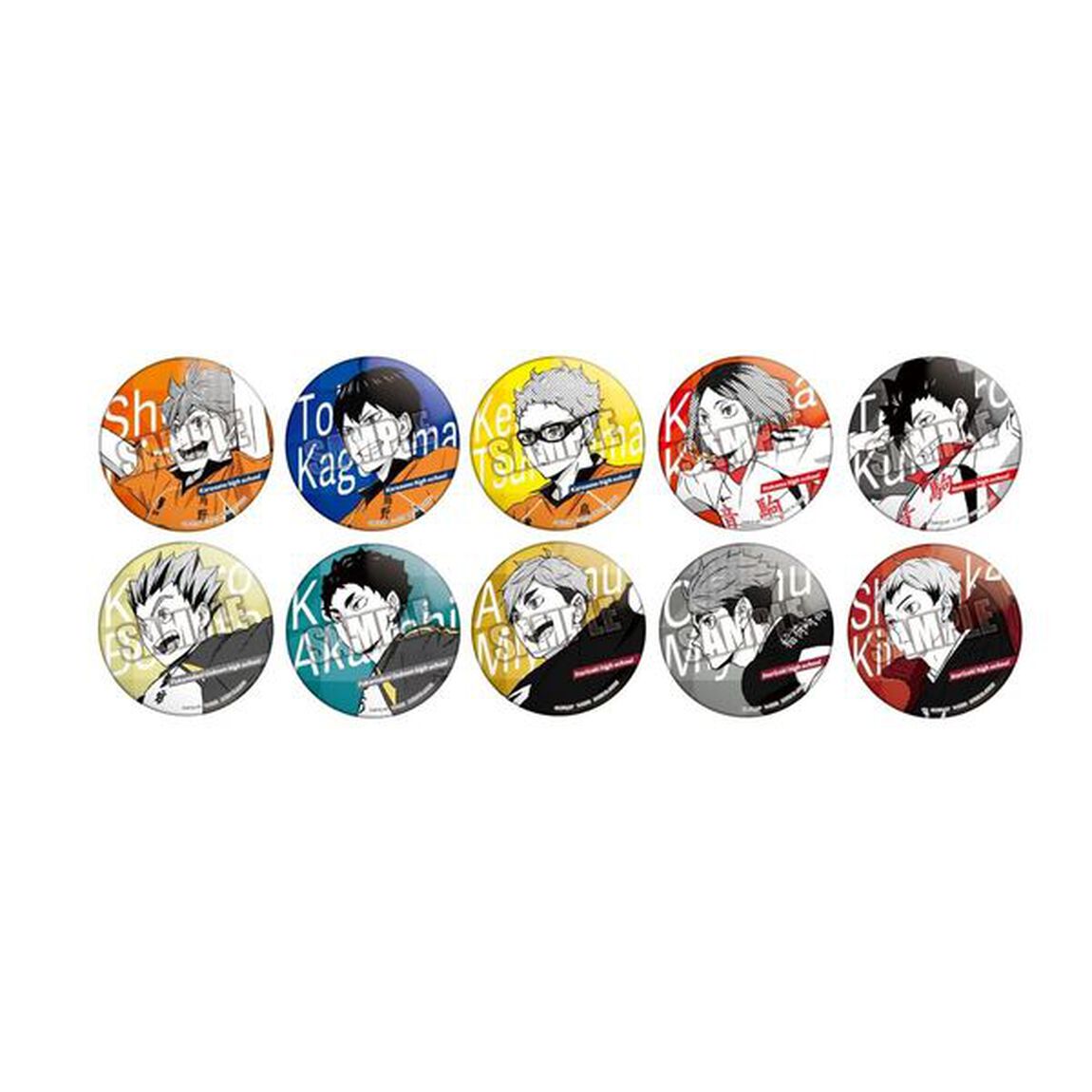 カラパレ ハイキュー!! ジャンプ!缶バッジ【単品】