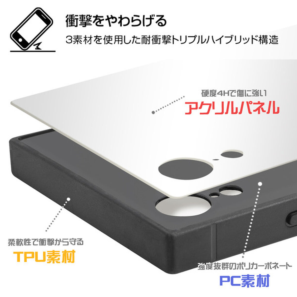 iPhone XR/『ツイステッドワンダーランド』/耐衝撃ケース KAKU トリプルハイブリッド/『ツイステッドワンダーランド/スカラビア寮』