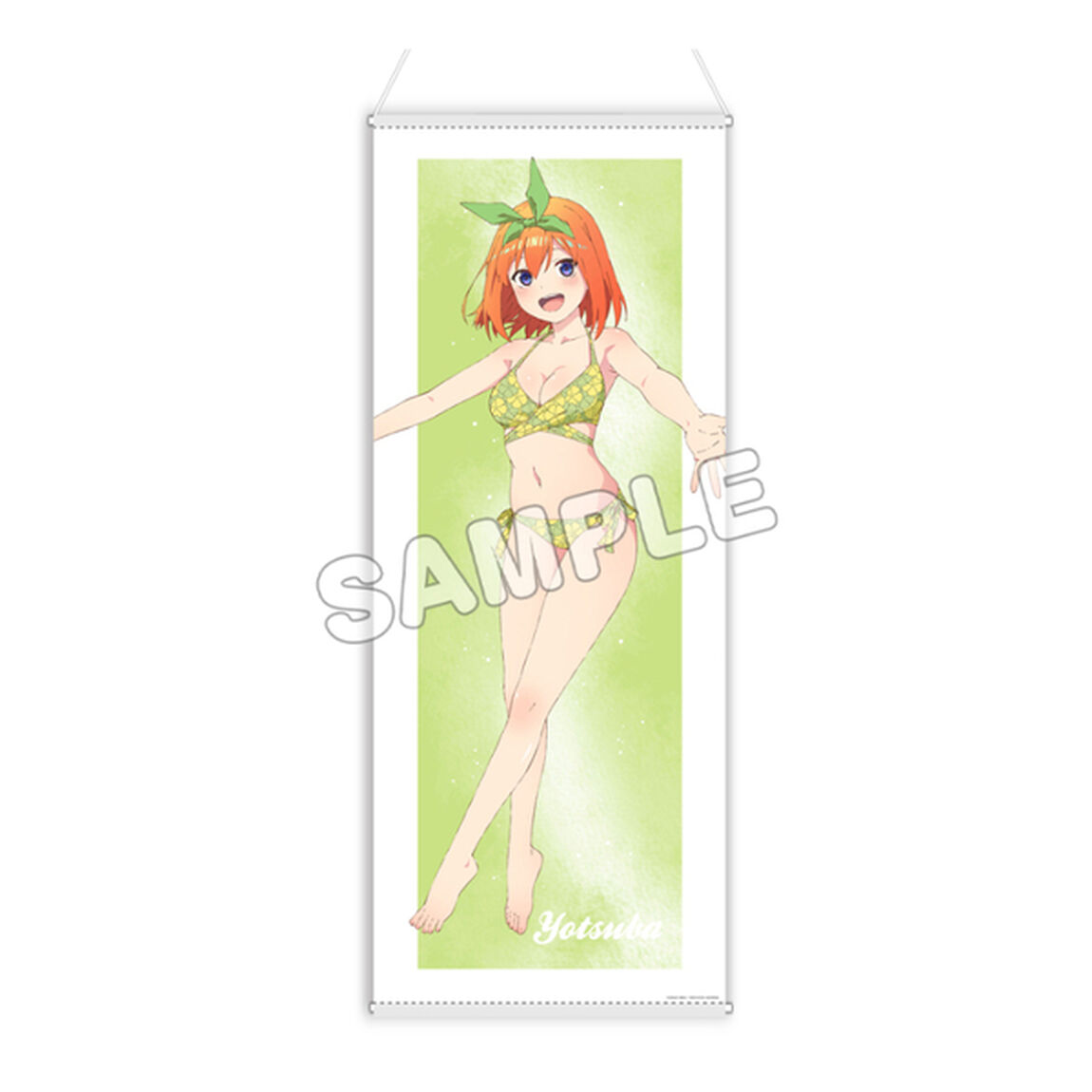 五等分の花嫁∽／描き下ろしほぼ等身大タペストリー(水着)／中野四葉（2024年10月以降発売予定）