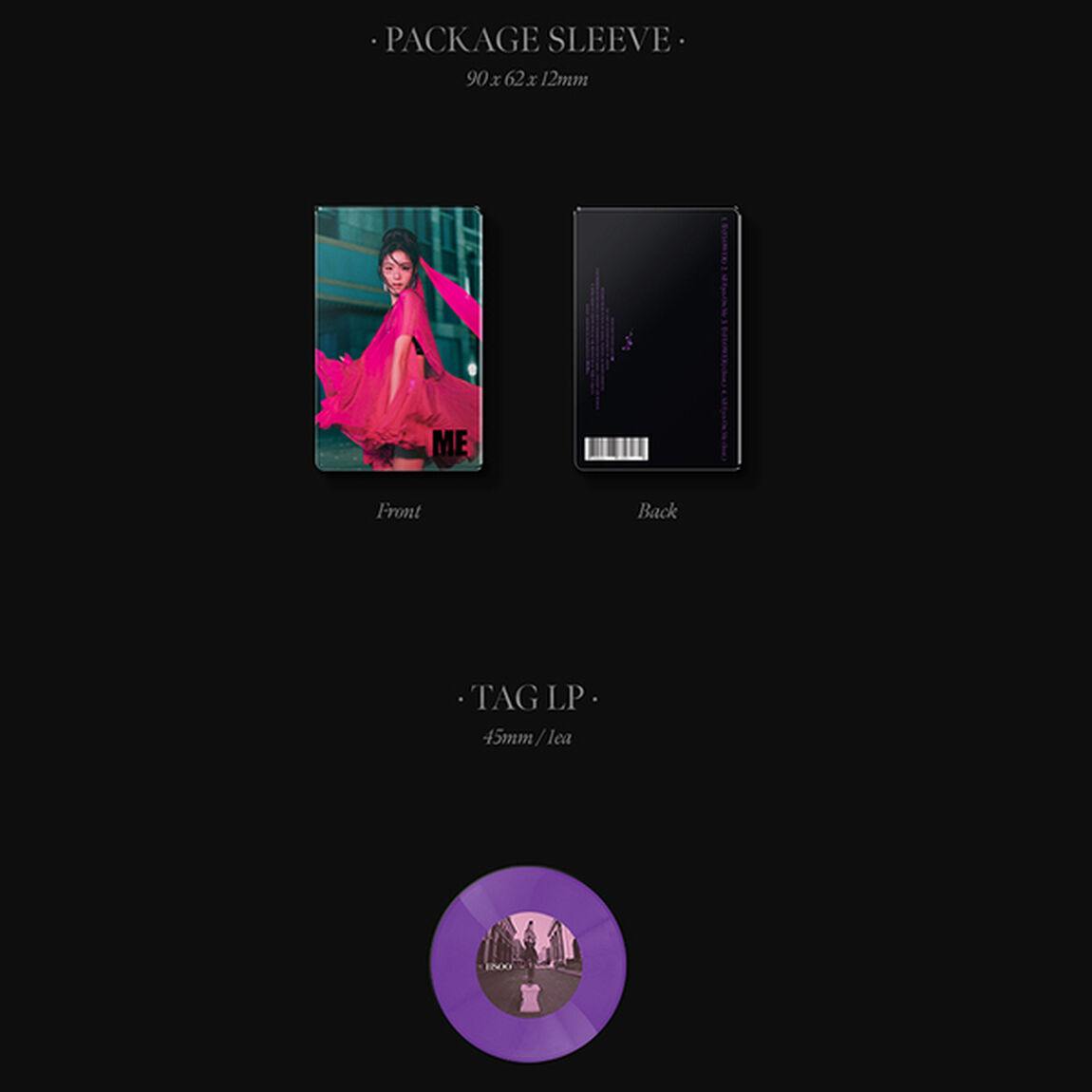 JISOO/FIRST SINGLE ALBUM [ME] YG TAG ALBUM (LP Ver.) B Ver.