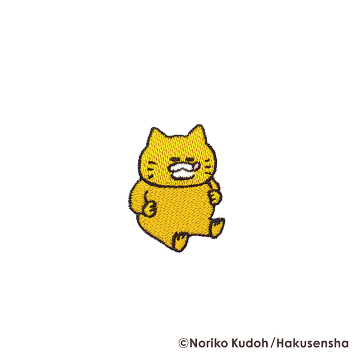 刺繍ワッペン　ぺろり　ノラネコぐんだん（2023年8月下旬以降発売予定）