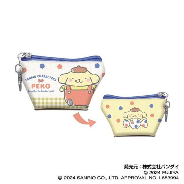 PEKO&times;サンリオキャラクターズ　イヤフォンポーチ03　ポムポムプリン