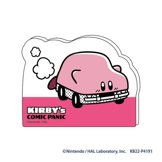 星のカービィ カービィのコミック・パニック　クリップメモスタンド　ほおばりヘンケイ（くるま）