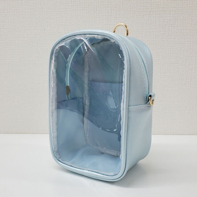 ハゴロモ　見せぬいポーチM+(パールブルー)