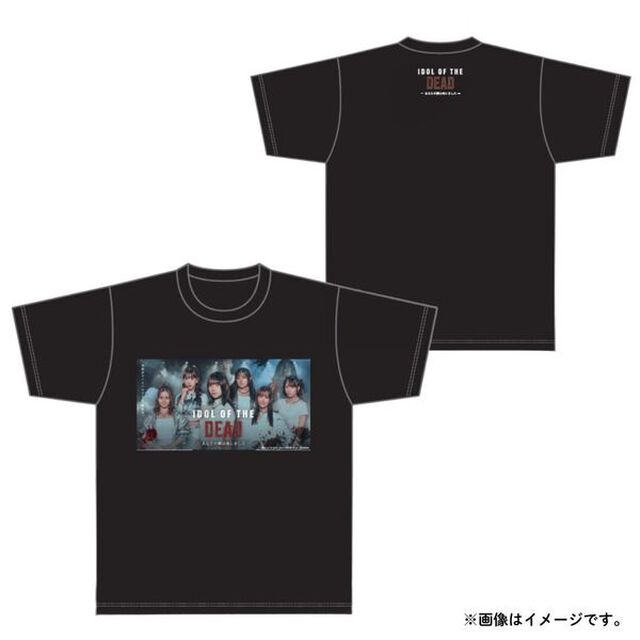 【SKE48】ドラマ「IDOL OF THE DEAD〜あなたの隣は死にました〜」オリジナルグッズ Tシャツ BLACK XLサイズ